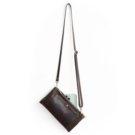 Gemini Crossbody Bag – Dark Brown