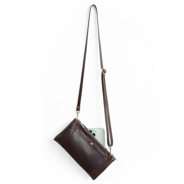 Gemini Crossbody Bag – Dark Brown