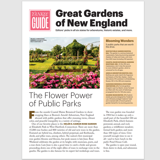 Yankee Guide: Great Gardens of New England