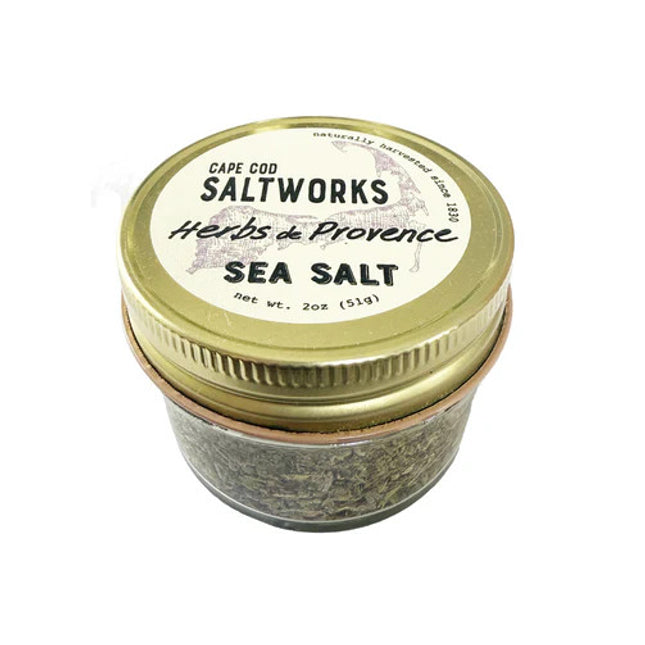 a jar of herbs de provence sea salt