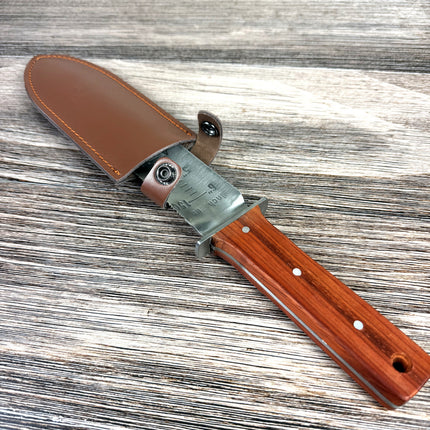 12.25" Hori Hori Japanese Gardening Knife with 7" Blade, Full Tang, Rosewood Handle