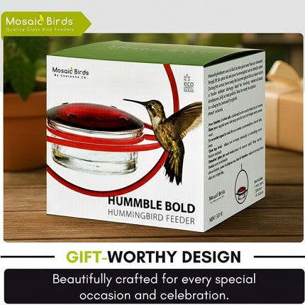 Hummble Bold Hummingbird Feeder - 3 colors