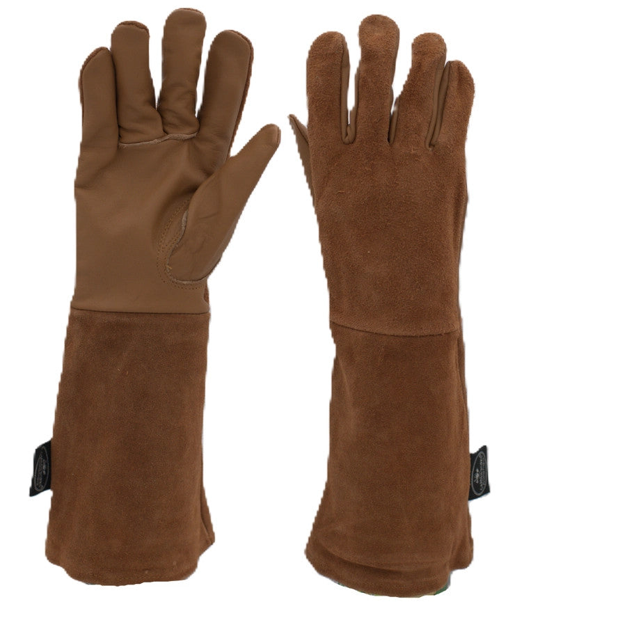 legacy gardens leather gardening gloves Garden Works XL Leather Pro Rose Gloves
