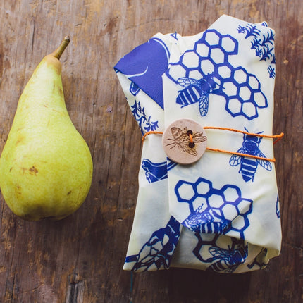 Bee's Wrap Lunch 3 Pack - Bees & Bears Print