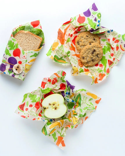 Bee's Wrap Lunch 3 Pack - Garden Party Print
