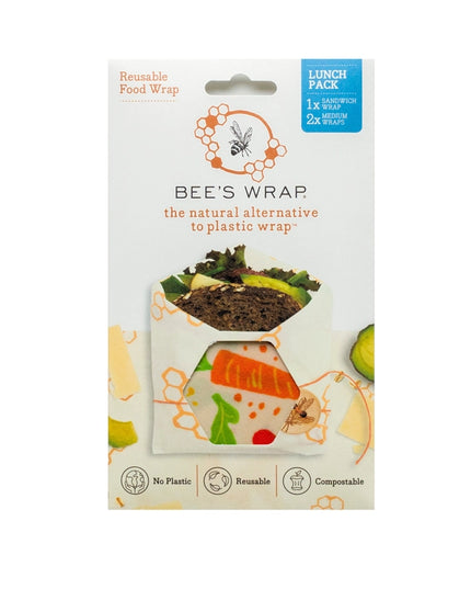 Bee's Wrap Lunch 3 Pack - Garden Party Print