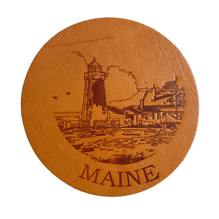 Maine Lighthouse Coaster Set
