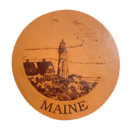 Maine Lighthouse Coaster Set