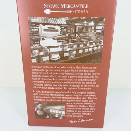 Stowe Mercantile Kitchen Salted Maple Crackers back of box