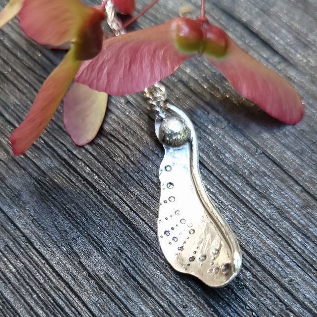 Maple Seed Pod Pendant - Single or Double