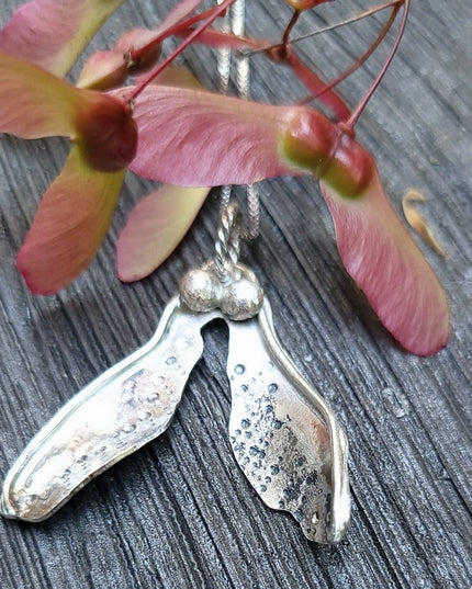Maple Seed Pod Pendant - Single or Double