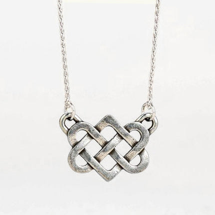 Pewter Love Knot Necklace