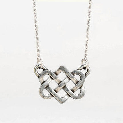 Pewter Love Knot Necklace