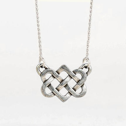 Pewter Love Knot Necklace
