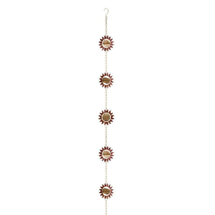 the full length of the sun rain chain showing each sun in the full length of the chain