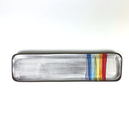 Rainbow Long Rectangle Tray by