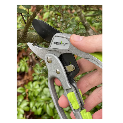 Garden Guru 2-in-1 Ratchet Hand Pruning Shears