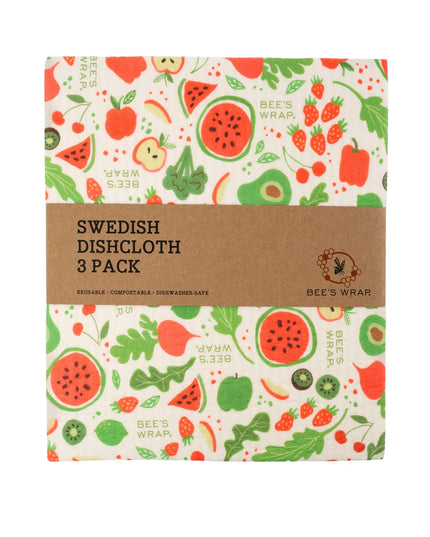 Swedish Dish Cloth 3 pack - Garden Party Prints
