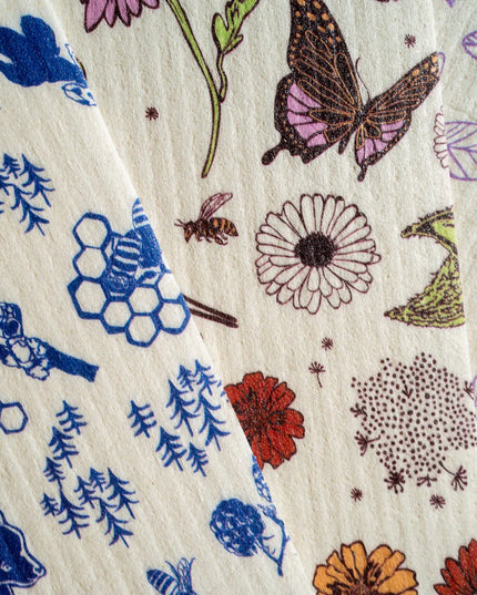Swedish Dish Cloth 3 pack - MIxed Prints