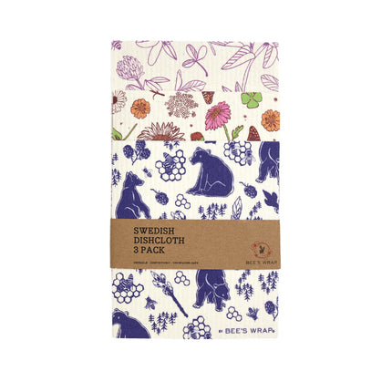 Swedish Dish Cloth 3 pack - MIxed Prints