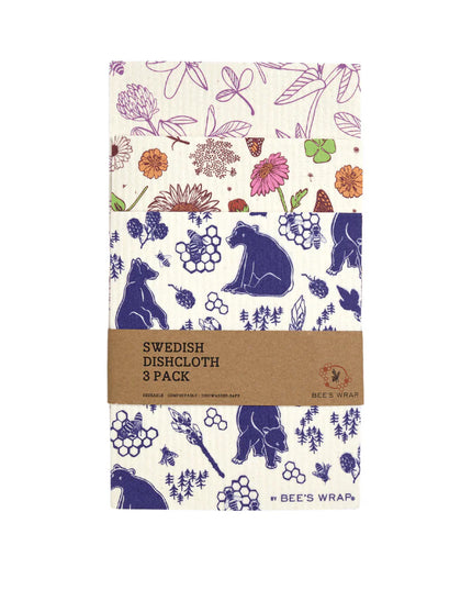 Swedish Dish Cloth 3 pack - MIxed Prints