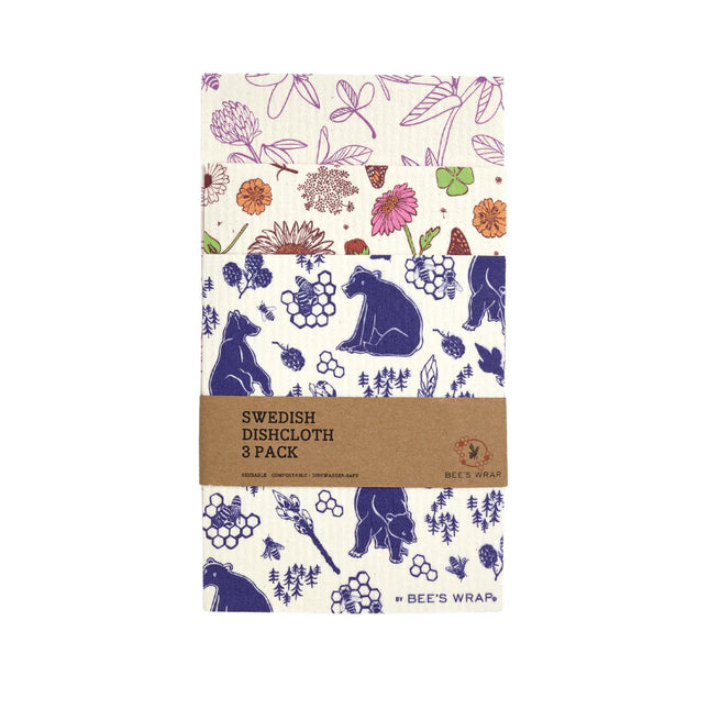 Swedish Dish Cloth 3 pack - MIxed Prints
