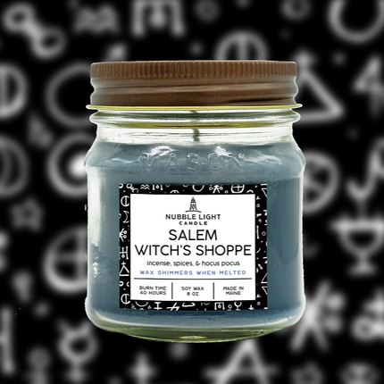 Salem Witch's Shoppe 8oz Scented Soy Candle
