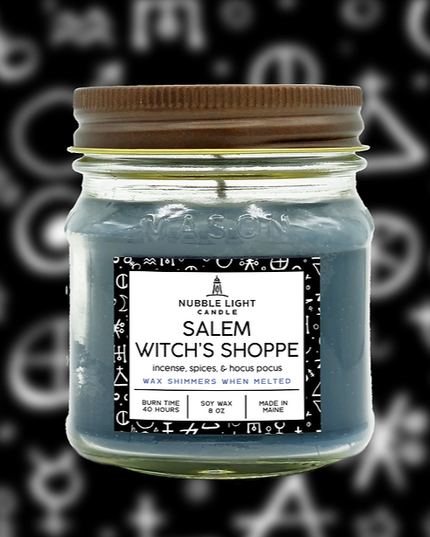 Salem Witch's Shoppe 8oz Scented Soy Candle