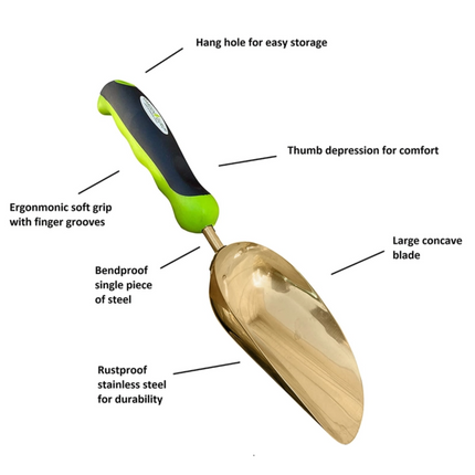 Titanium Coated Garden Transplanter Trowel