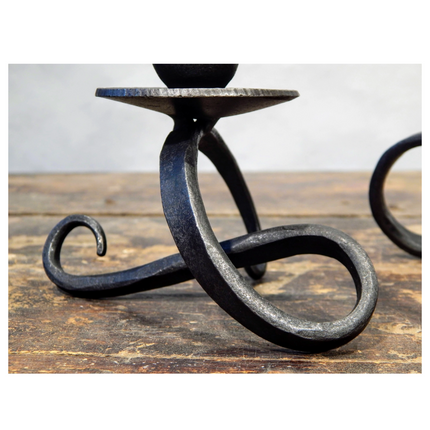 Sculptural Candleholder Pair