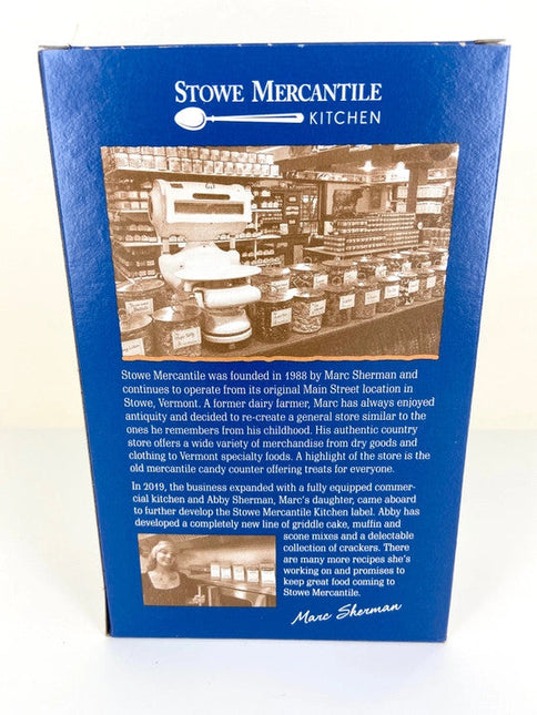 Stowe Mercantile Kitchen Simply Salted Crackers back of box