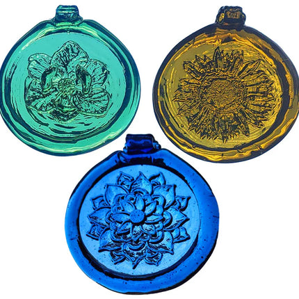 Old Hancock Suncatcher Set of 3 - Flowers