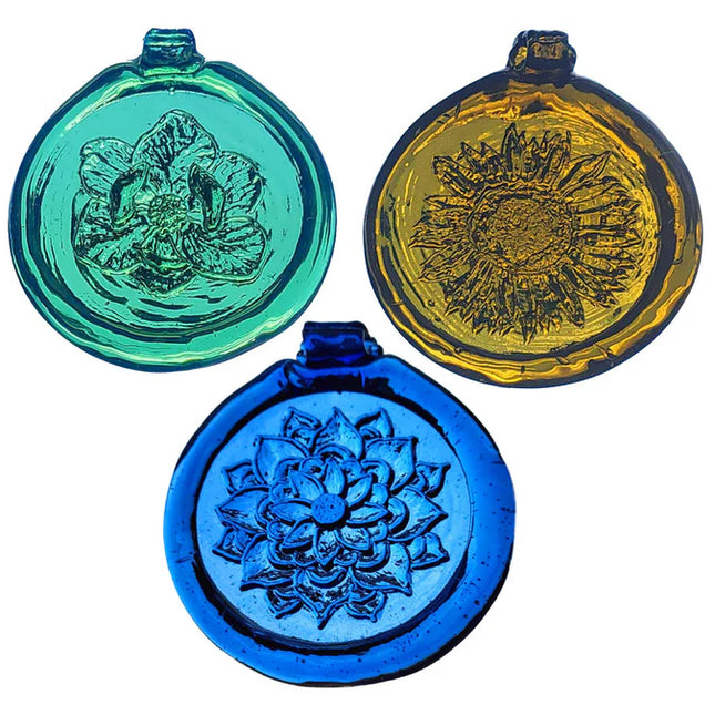 Old Hancock Suncatcher Set of 3 - Flowers