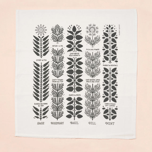 Tea Towel - Herbal Harvest