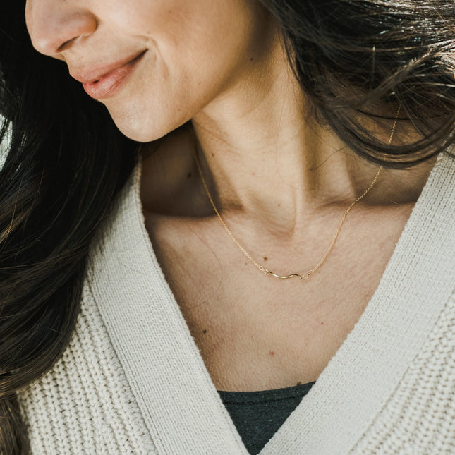 Thoreau Path Necklace - Silver or Gold