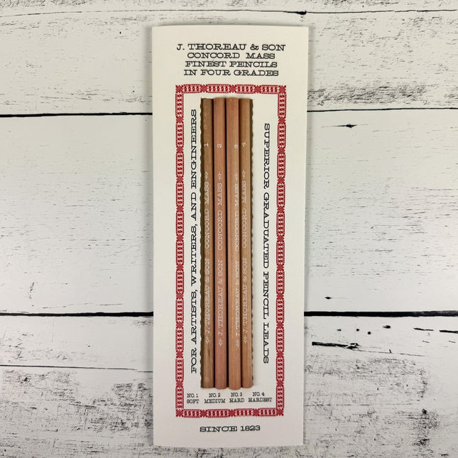 Thoreau & Son - Finest Pencil Set of 4