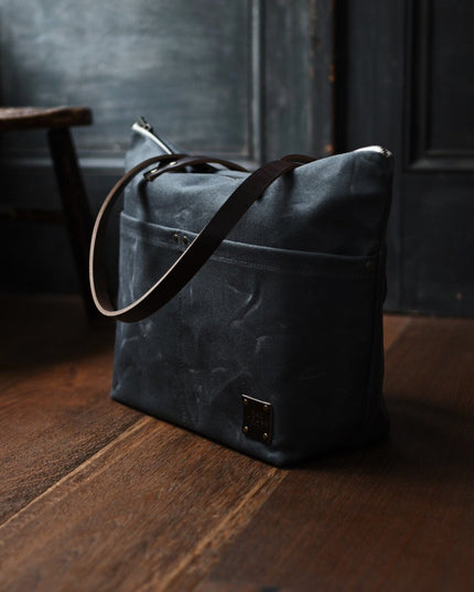 The Medium Zip Tote - Waxed Canvas Bag