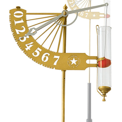 Jeffersonian Brass Rain Gauge