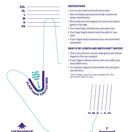 Glove size chart