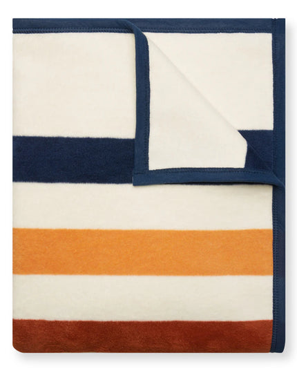 Vintage Casco Bay Stripe Blanket