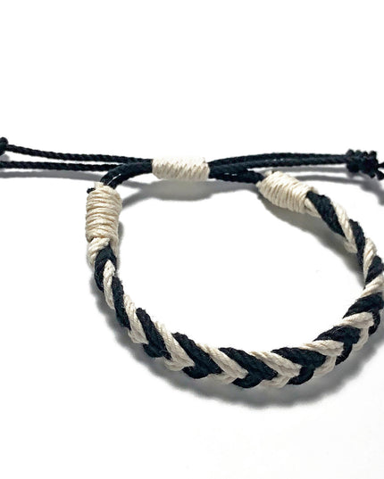 Adjustable Chevron Bracelet Woven 3/8"
