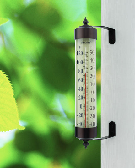 Grande View 12" Thermometer - Bronze Patina