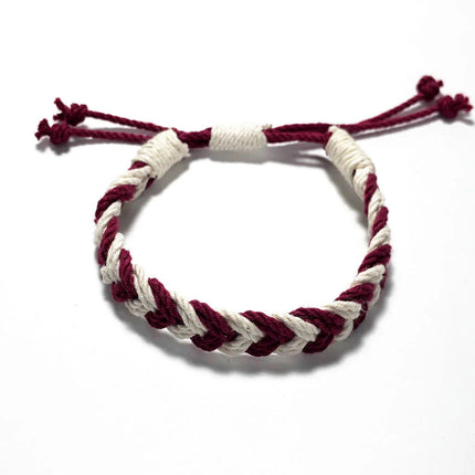 Adjustable Chevron Bracelet Woven 3/8"