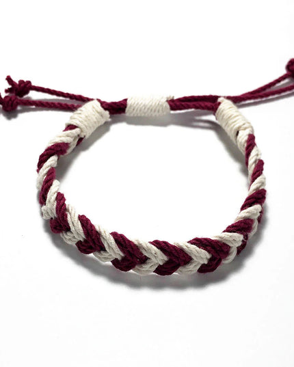 Adjustable Chevron Bracelet Woven 3/8"