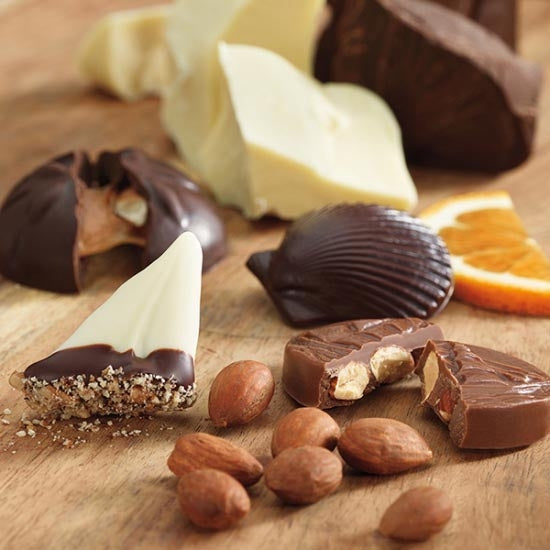 Milk & Dark Chocolate Sea-Inspired Confections