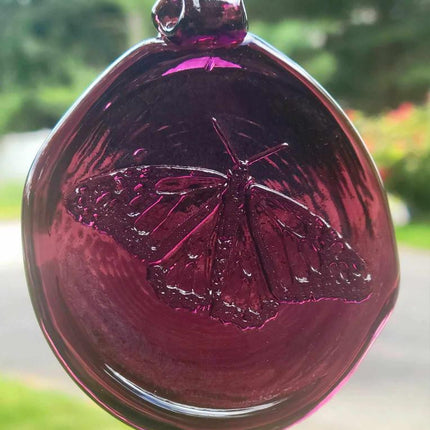 Old Hancock Amethyst Butterfly Suncatcher