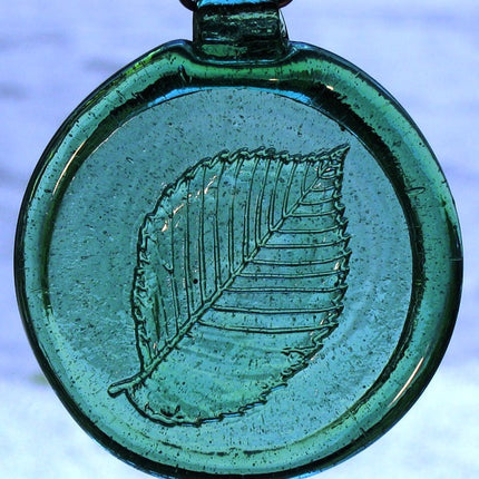 Old Hancock Elm Leaf Suncatcher