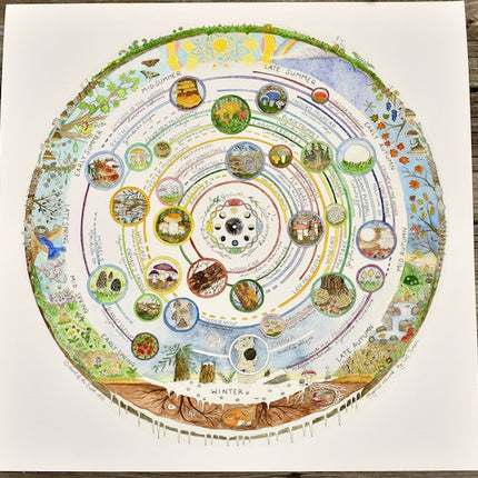 Giclée Art Print - Mushroom Foraging Calendar