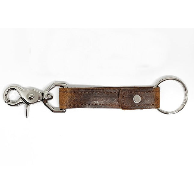 Keychain made with moose leather in Maine