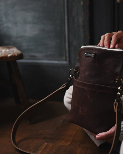 The Satchel - Waxed Canvas Bag
